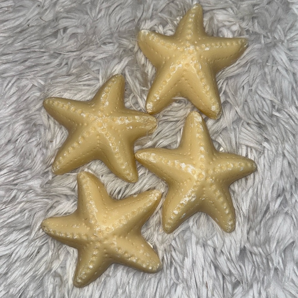 European Luxury Soap Lot of 4 Starfish Shaped Luxury Pre de‎ Provence Soaps Flaw
